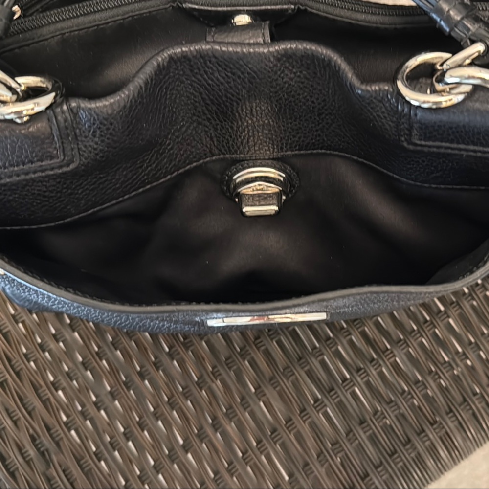 Coach Penelope turnlock black satchel tote bag - Picture 4 of 8